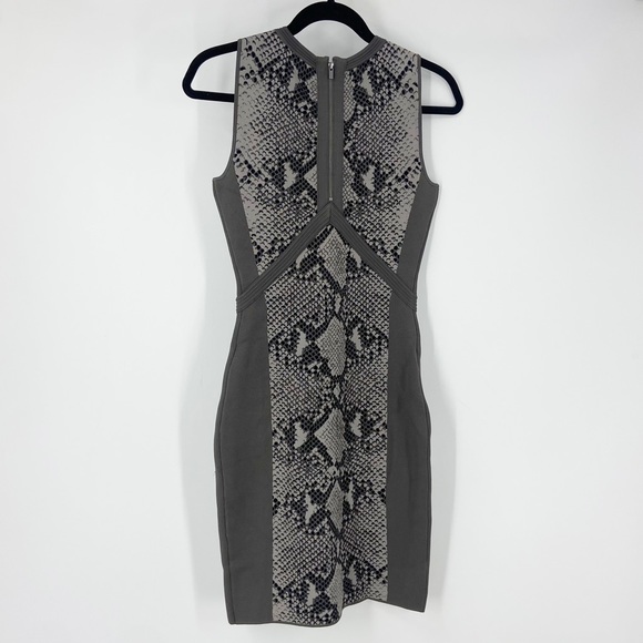 DVF Franca Dress Light Grey Combo Womens Size P 2 Bodycon Sleeveless - Picture 4 of 10